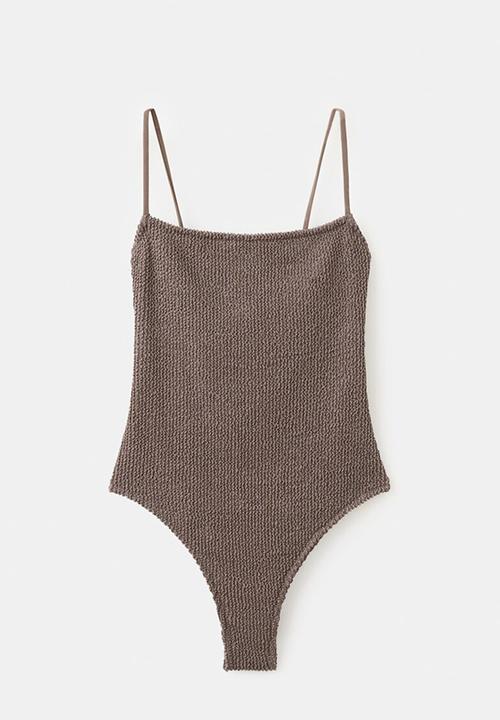 MANGO - Swimsuit ocean- light/pastel brown