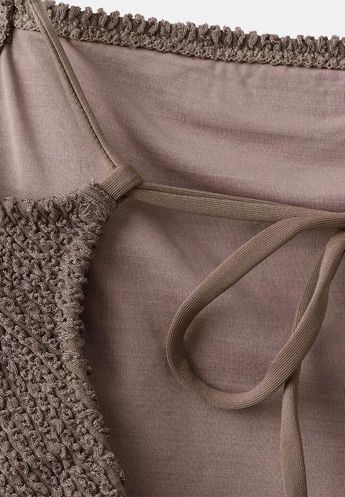 MANGO - Swimsuit ocean- light/pastel brown