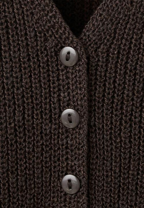 MANGO - Vest jazmin - dark brown