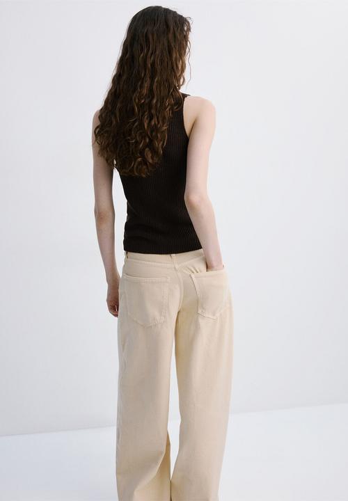 MANGO - Vest jazmin - dark brown