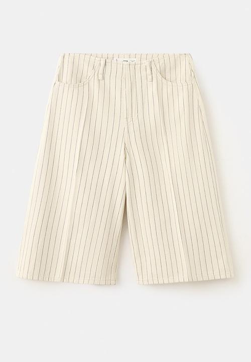 MANGO - Bermudas tony - light/pastel yellow