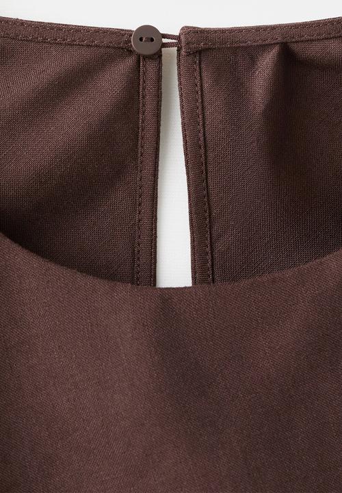 MANGO - Dress penny2 - dark brown