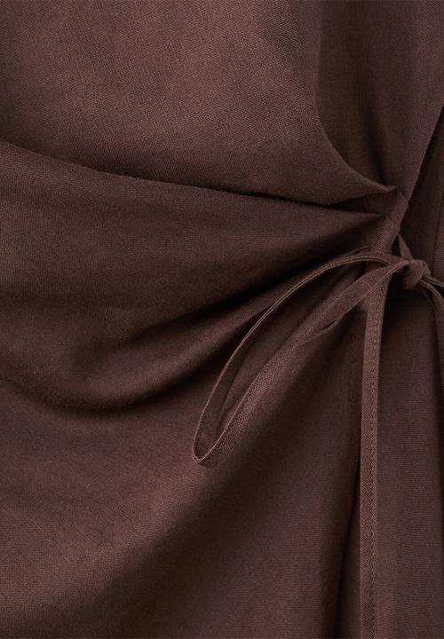 MANGO - Dress penny2 - dark brown