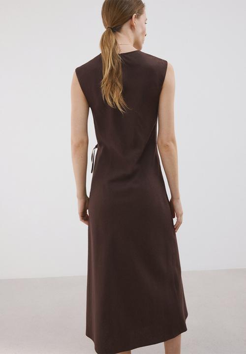 MANGO - Dress penny2 - dark brown