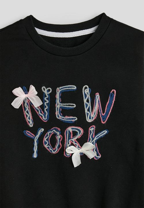 Pop Candy - Slogan sweater - black / new york