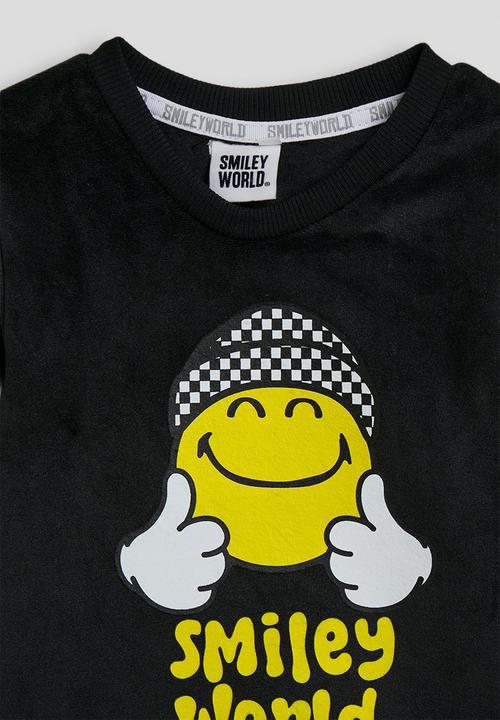 Pop Candy - Smiley World pj set - black