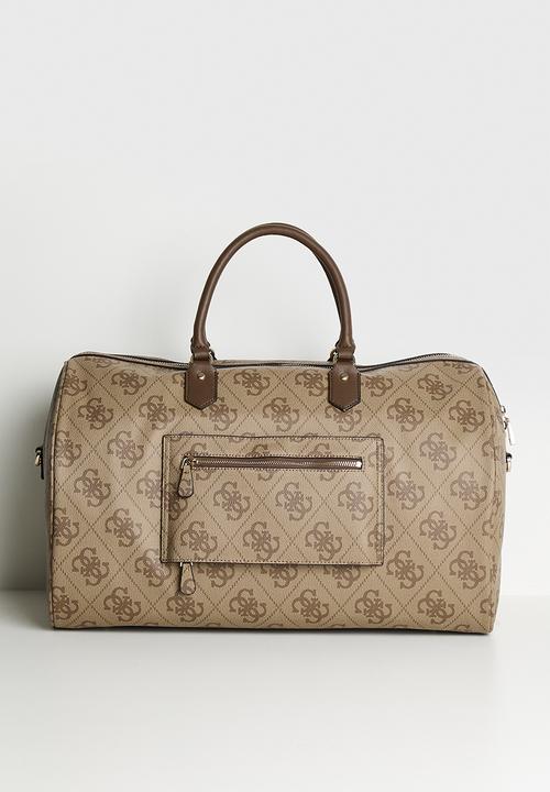 GUESS - Berta weekender duffle - latte logo