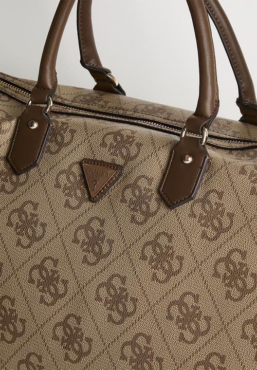 GUESS - Berta weekender duffle - latte logo
