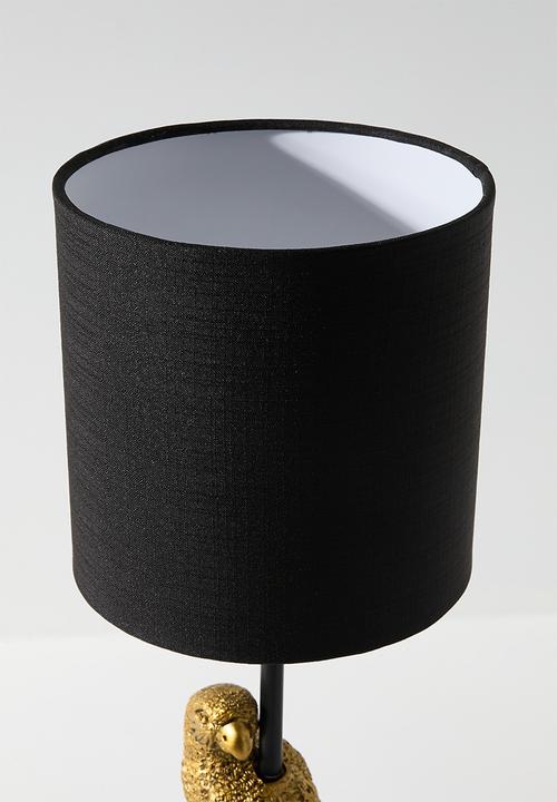 Sixth Floor - Parrot table lamp with shade - black