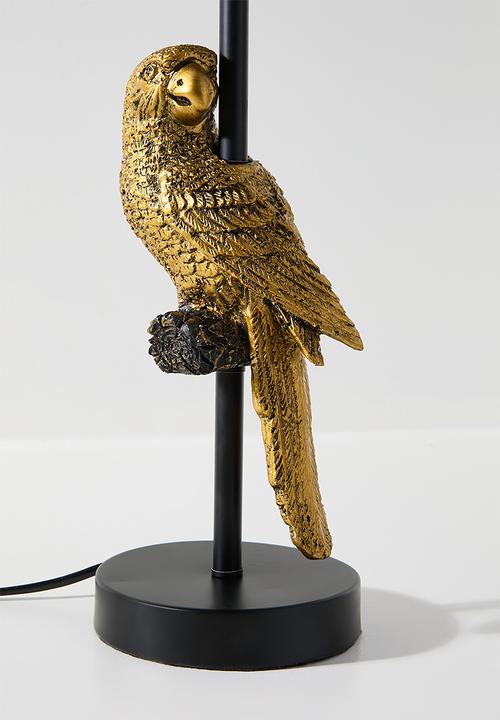 Sixth Floor - Parrot table lamp with shade - black