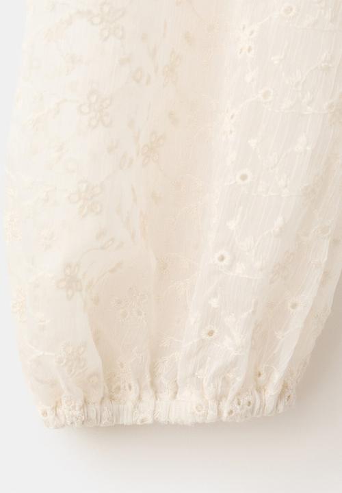 MANGO - Blouse val - light beige