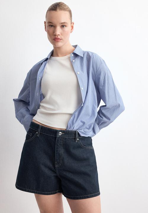 MANGO - SHORTS ZOEY - Open Blue