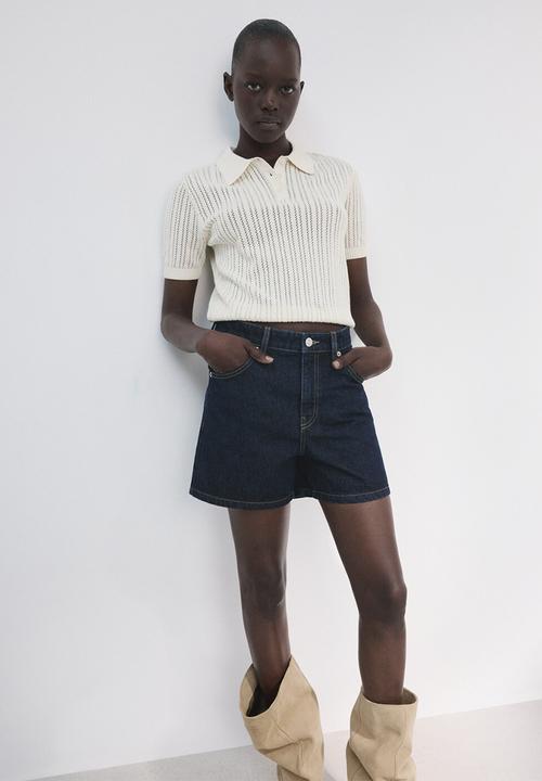MANGO - SHORTS ZOEY - Open Blue