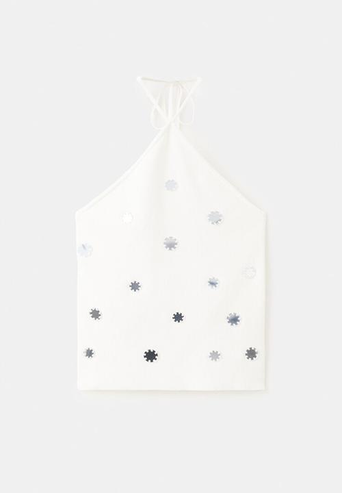 MANGO - Top espeji - white