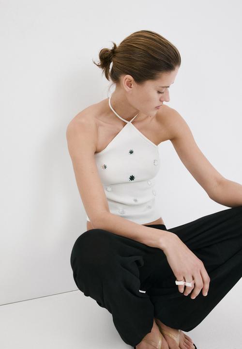 MANGO - Top espeji - white