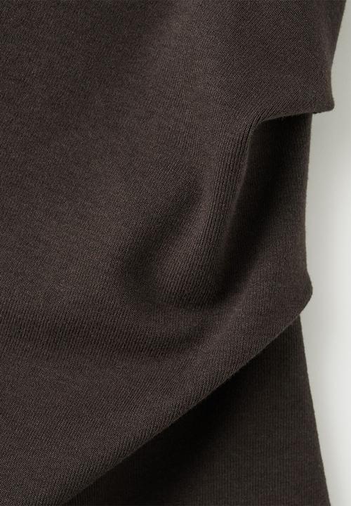 MANGO - T-shirt juline - dark brown