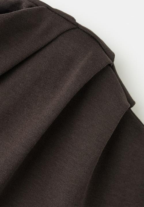 MANGO - T-shirt juline - dark brown