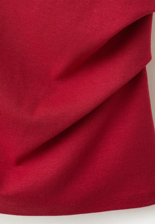 MANGO - T-shirt juline - red