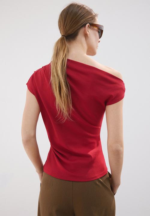 MANGO - T-shirt juline - red