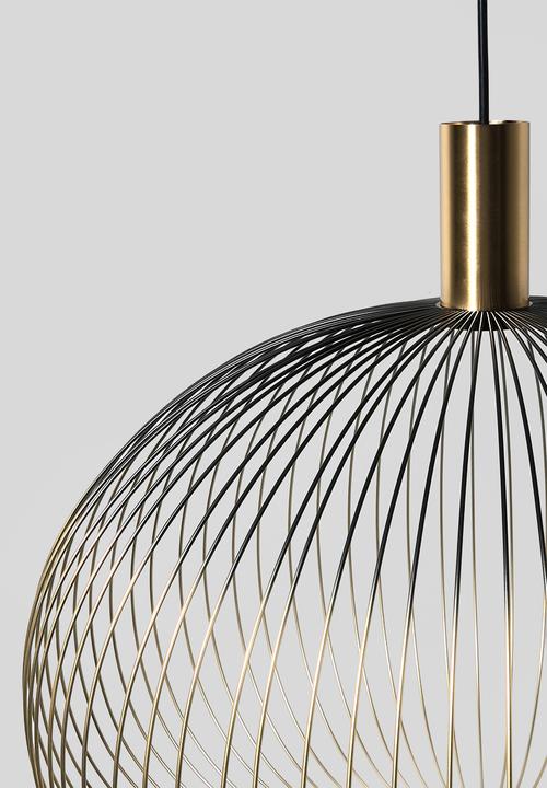 Sixth Floor - Meridian Wire pendant large - gold