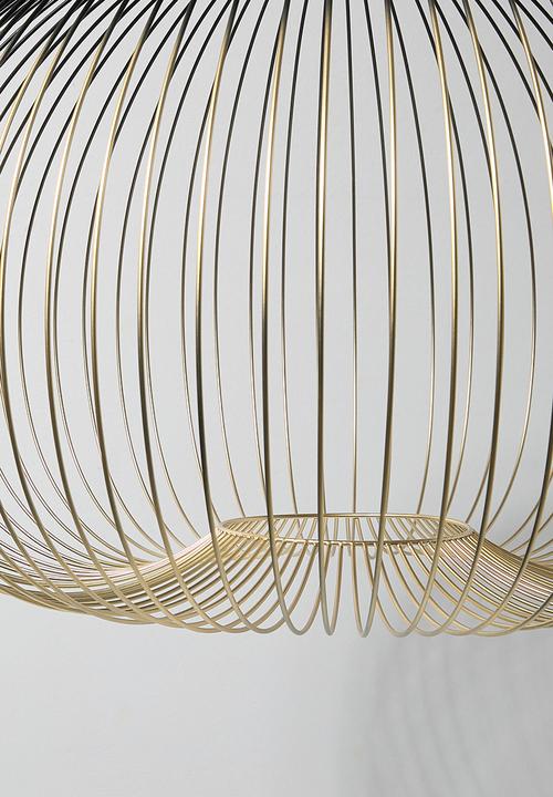 Sixth Floor - Meridian Wire pendant large - gold