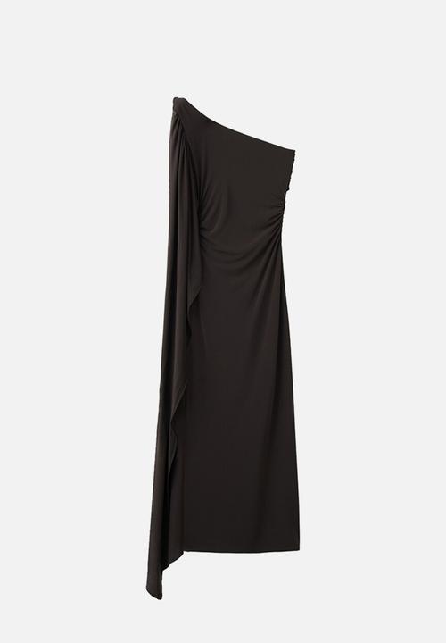 MANGO - Dress cape - brown