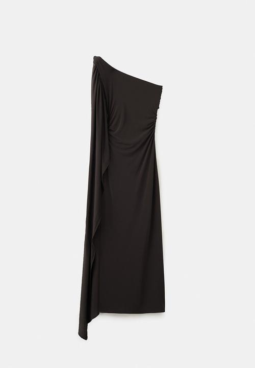 MANGO - Dress cape - brown