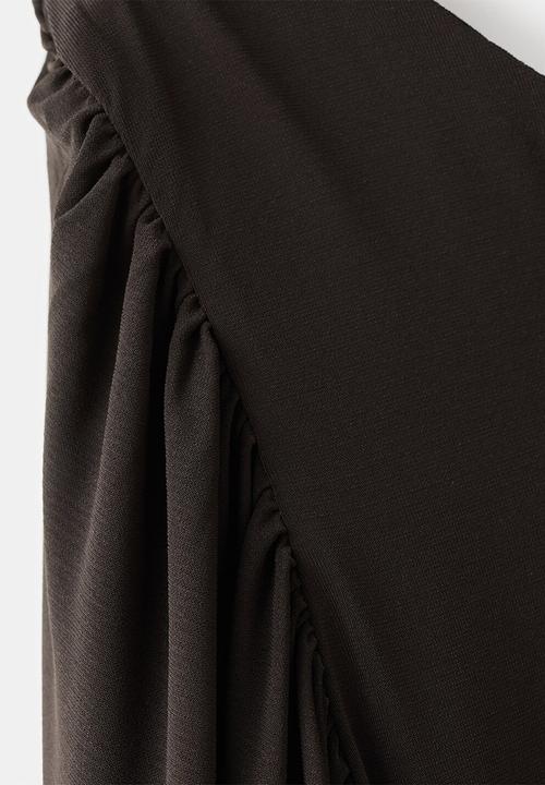 MANGO - Dress cape - brown