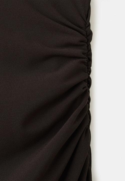 MANGO - Dress cape - brown