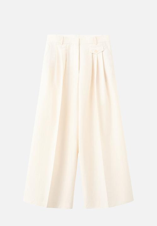 MANGO - Trousers tyty - light beige
