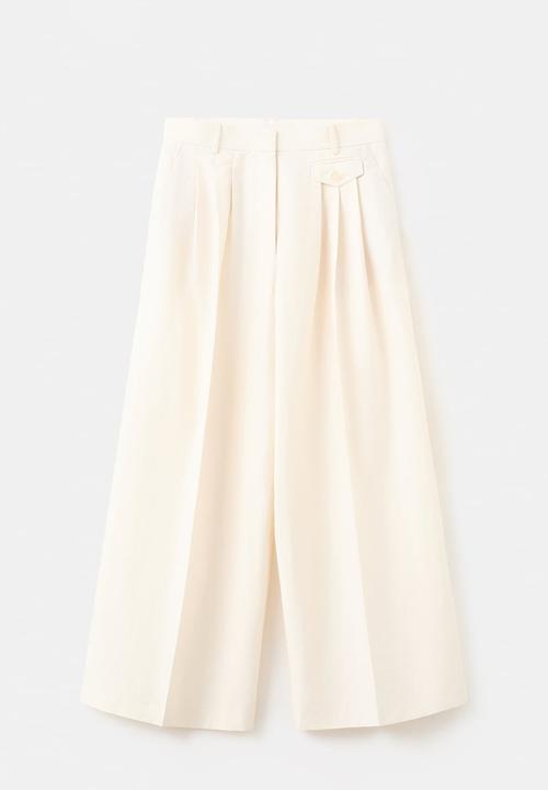 MANGO - Trousers tyty - light beige