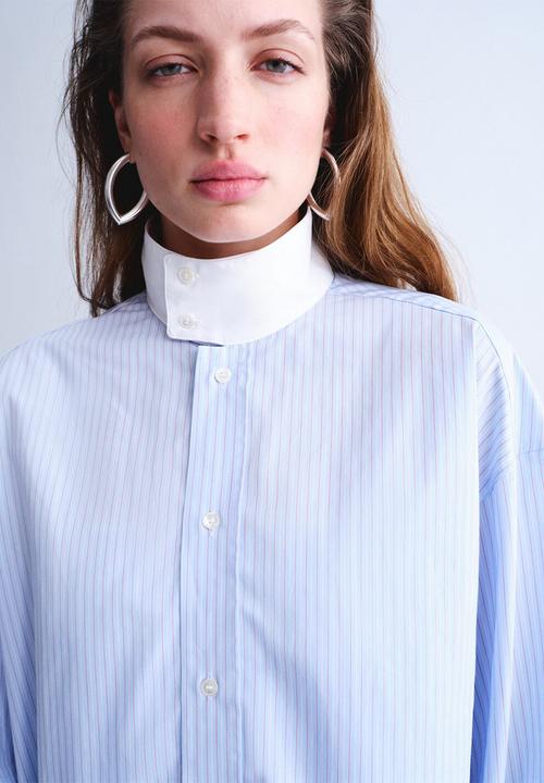 MANGO - Shirt anari - light/pastel blue
