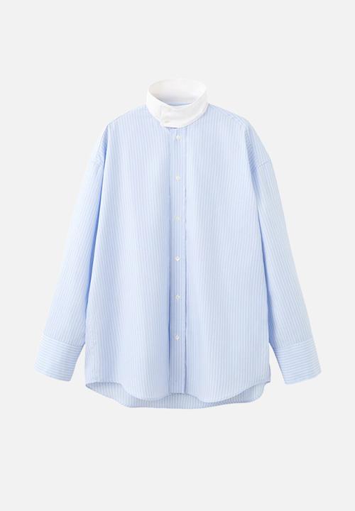 MANGO - Shirt anari - light/pastel blue