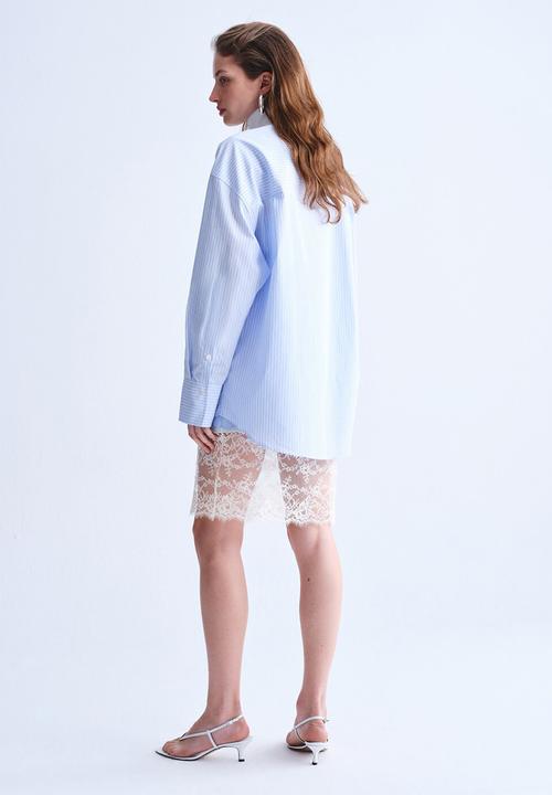 MANGO - Shirt anari - light/pastel blue