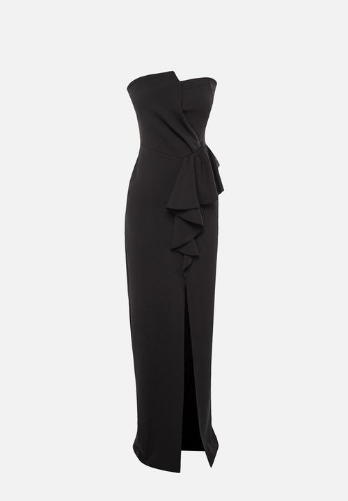 Trendyol - Woven Long Stylish Evening Dress, Night Graduation Dress - Black
