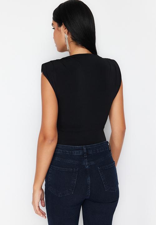 Trendyol - Knitted Bodysuit Fitted - Black