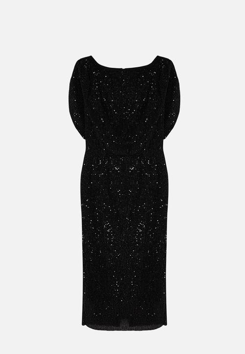 Trendyol - Bodycon Shimmering  Evening Dress  - Black