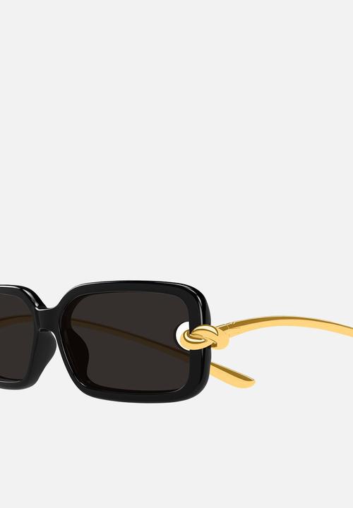 BOTTEGA VENETA - Knot Rectangular BV1439S-001 Sunglasses - Black