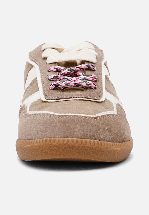 Steve Madden - Augustina sneaker - taupe/wht sue