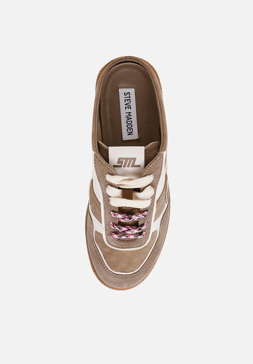 Steve Madden - Augustina sneaker - taupe/wht sue