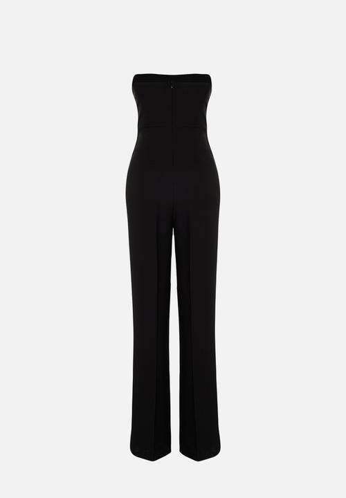 Trendyol - Corset Detailed Woven Jumpsuit - Black