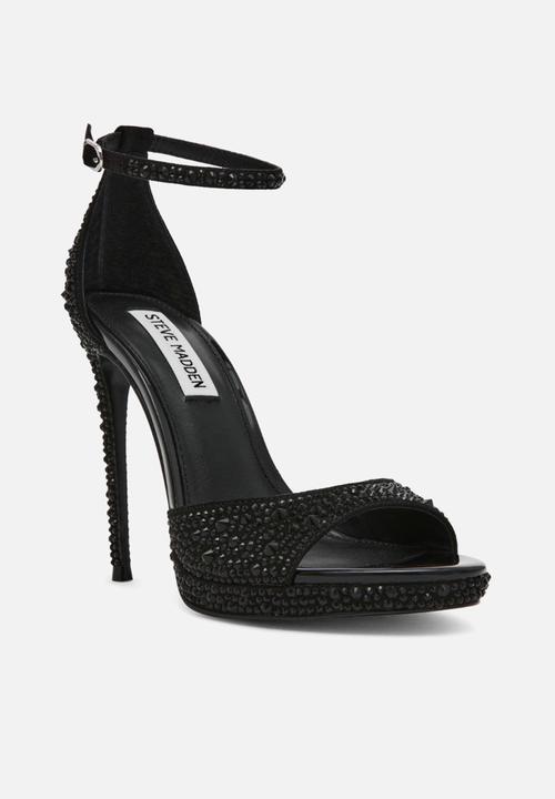 Steve Madden - Wiley heel - black rhinestones