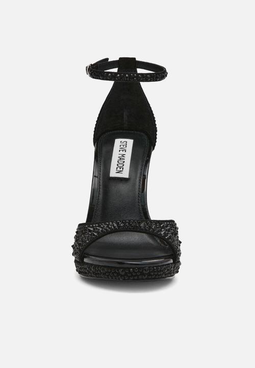 Steve Madden - Wiley heel - black rhinestones