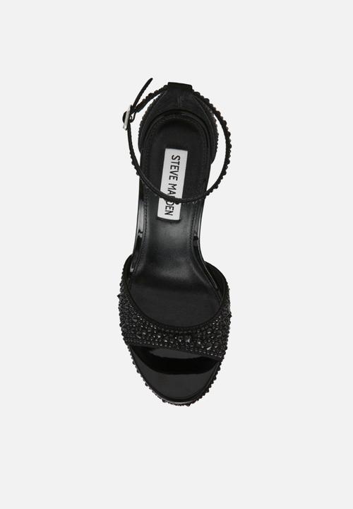 Steve Madden - Wiley heel - black rhinestones