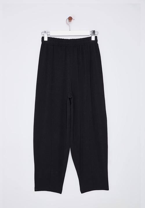 Trendyol - Elastic Waist Harem Pants - Black