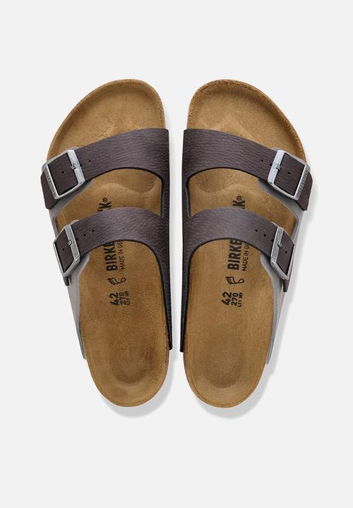 Birkenstock - Arizona SYN DDust Black/Birkibuc DarkGr - Black/Dark Gull Gray