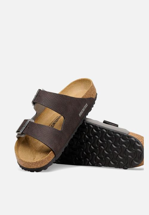 Birkenstock - Arizona SYN DDust Black/Birkibuc DarkGr - Black/Dark Gull Gray