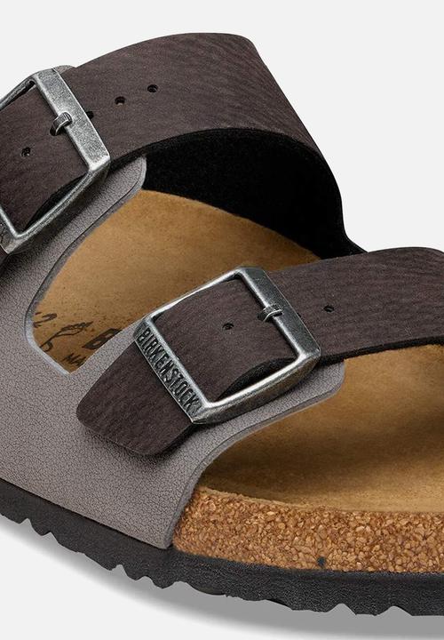 Birkenstock - Arizona SYN DDust Black/Birkibuc DarkGr - Black/Dark Gull Gray