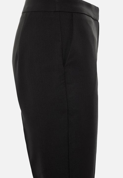 Trendyol - Slim Leg Trousers - Black