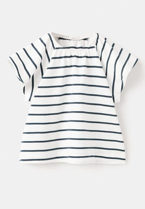 MANGO - T-Shirt STRIPE - Navy